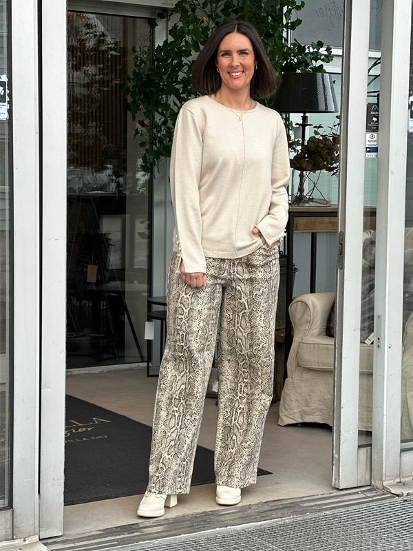 VICHIA STRAIGHT TWILL BUKSE - SNAKE