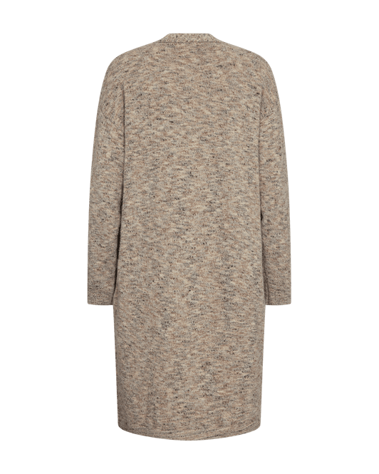 Hovedbilde TWEED LANG CARDIGAN - CAMEL MELERT