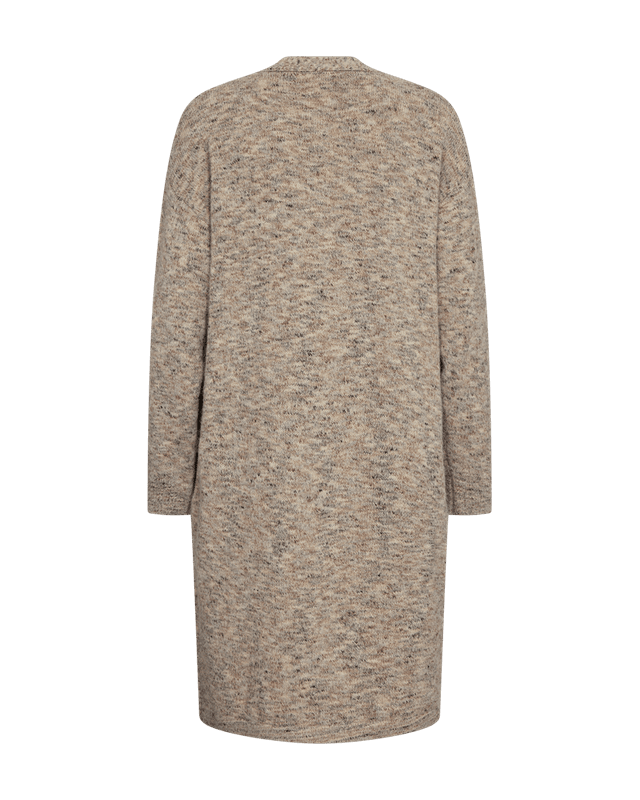TWEED LANG CARDIGAN - CAMEL MELERT