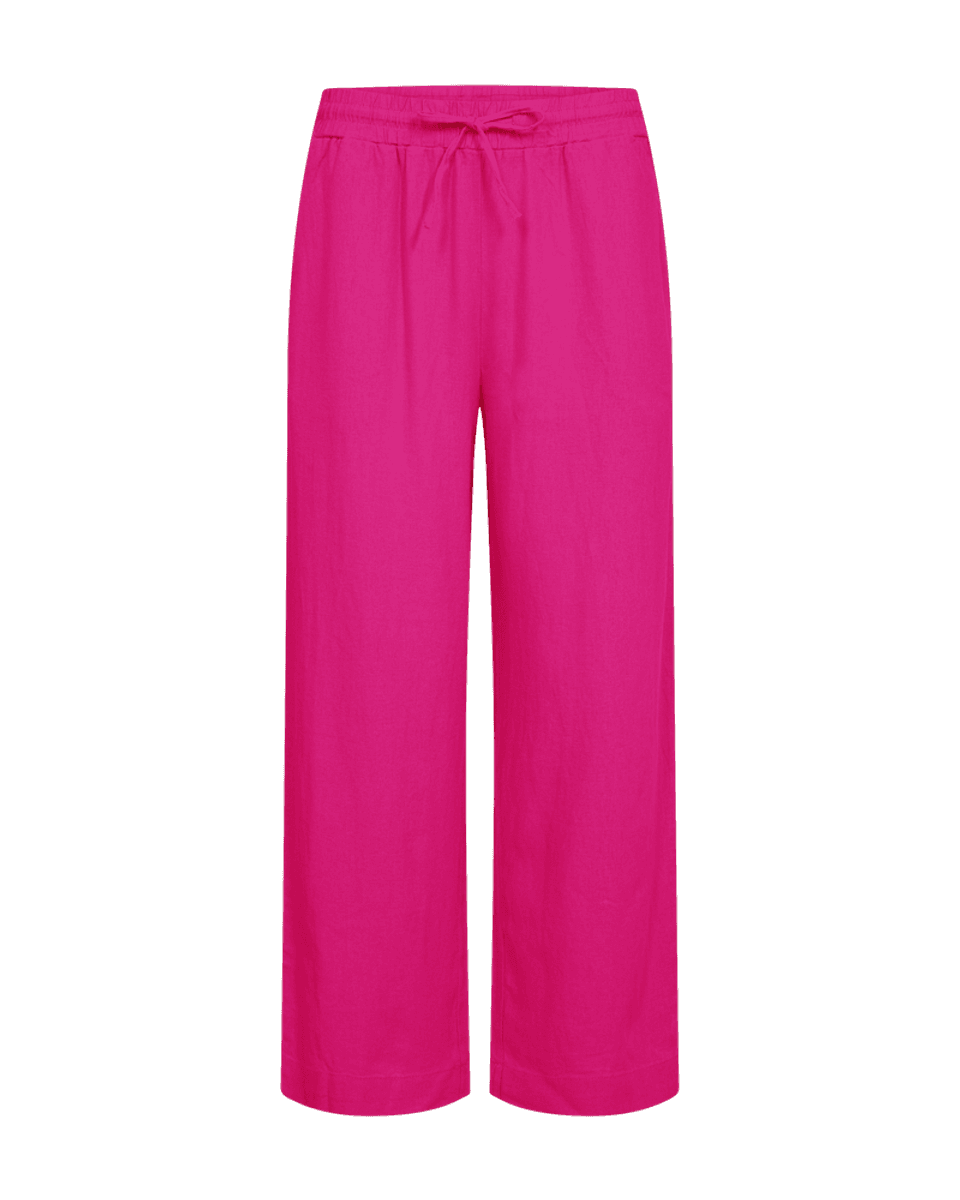 LAVA LIN/VISCOSE BUKSE ANKEL - FUCHSIA 