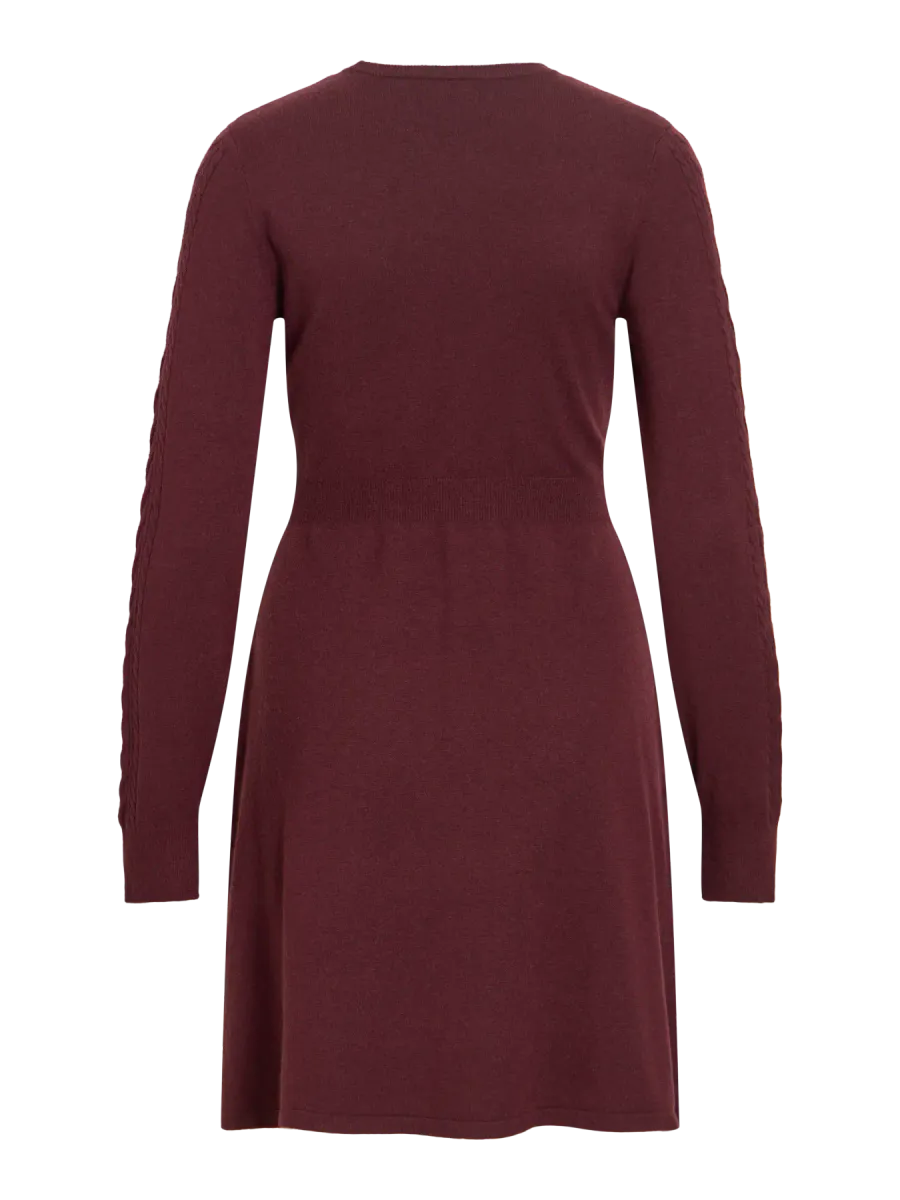 KERRY CABEL KNIT KJOLE - PLOMME