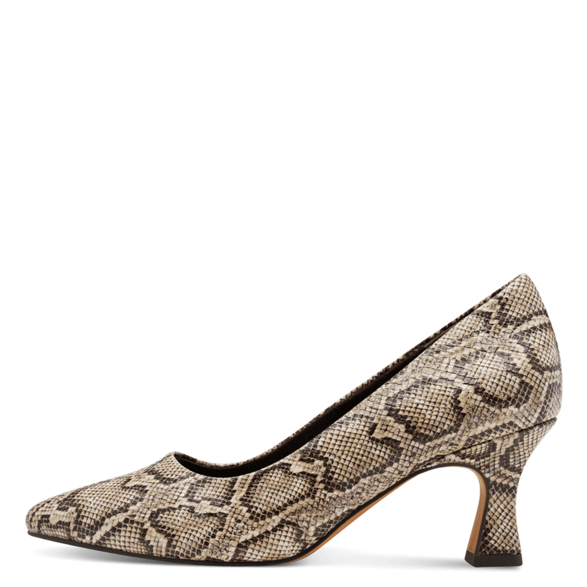 PUMPS M/SNERTEN HÆL - SNAKE