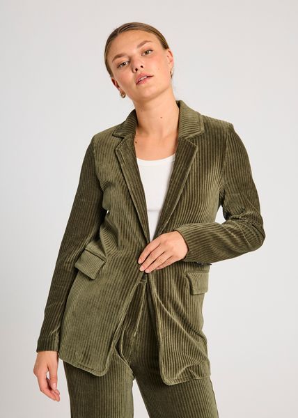 Hovedbilde NACORY BLAZER VELVET - OLIVEN