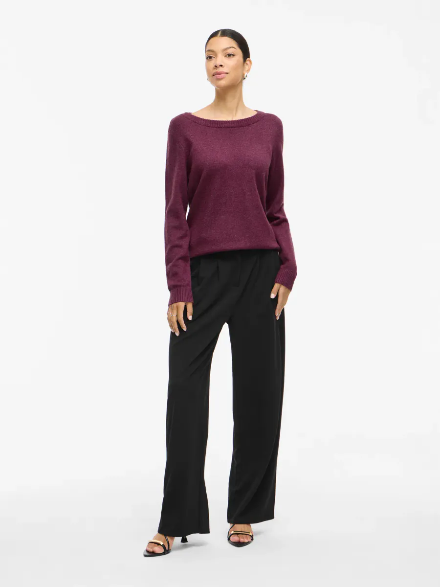 VIRIL GENSER O-NECK - PLOMME