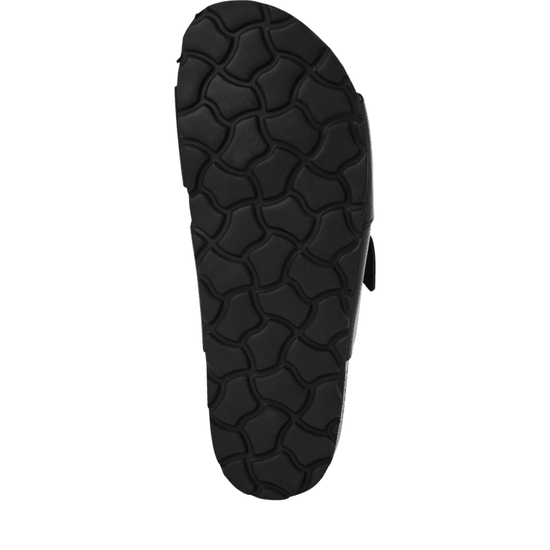 SANDAL I SKINN - SORT
