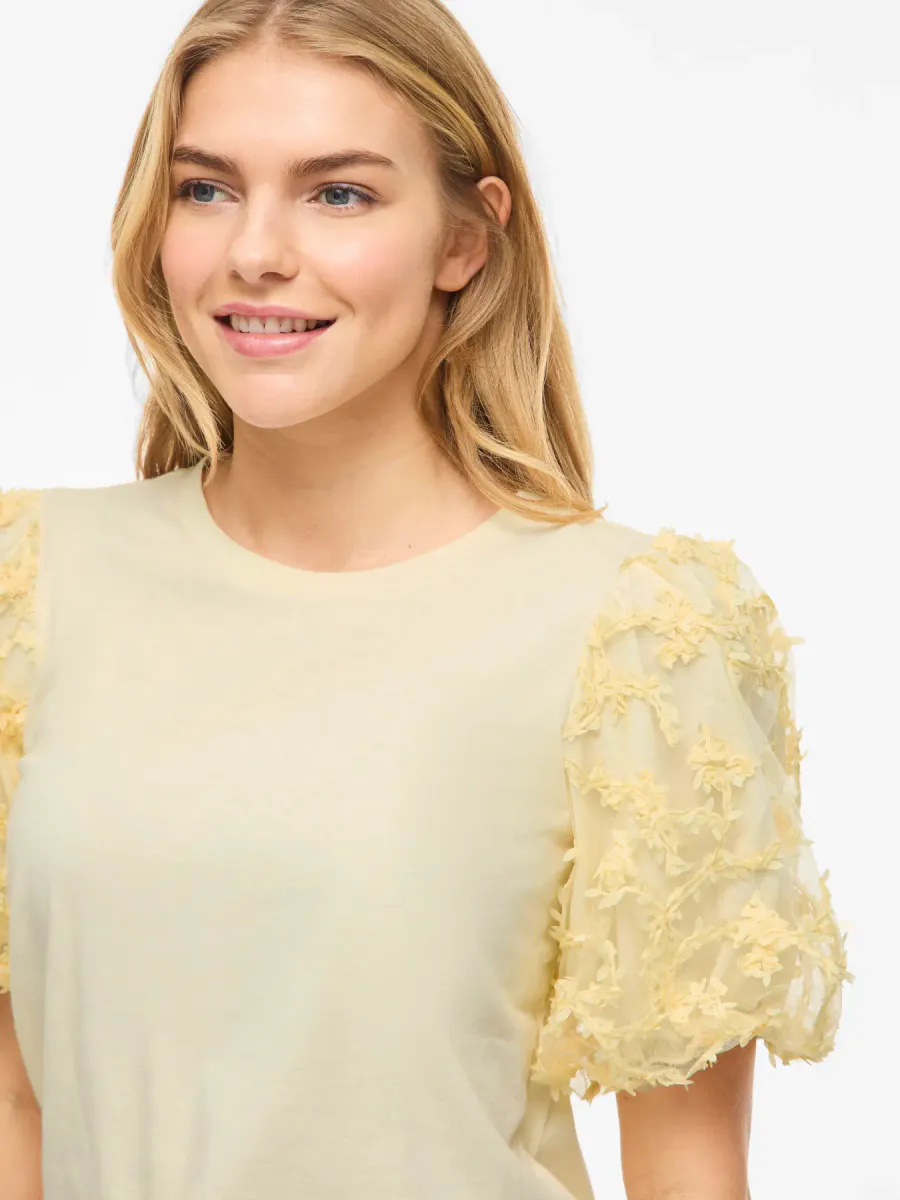 ONESCA TOPP M/EMBRO ERM - LYS GUL