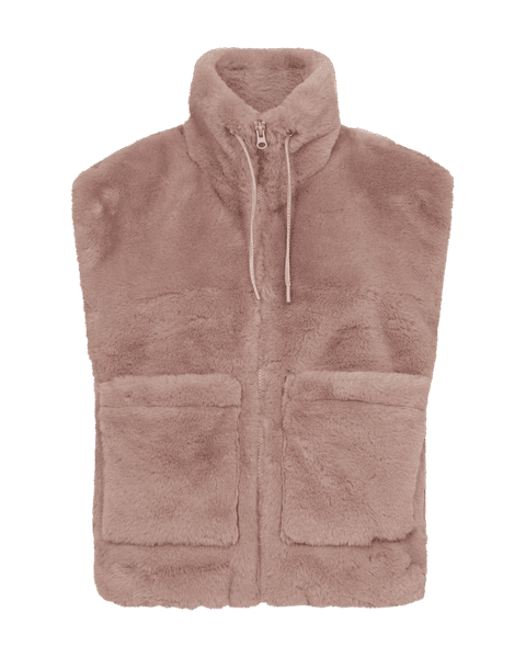Hovedbilde FONY FAUX FUR VEST - PALE MAUVE