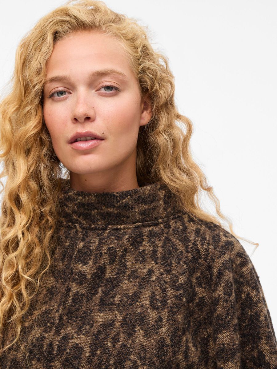 PAULINE PONCHO - SORT/LEO