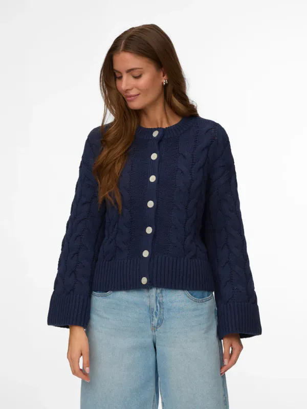 SVEA THEA CABEL CARDIGAN - NAVY