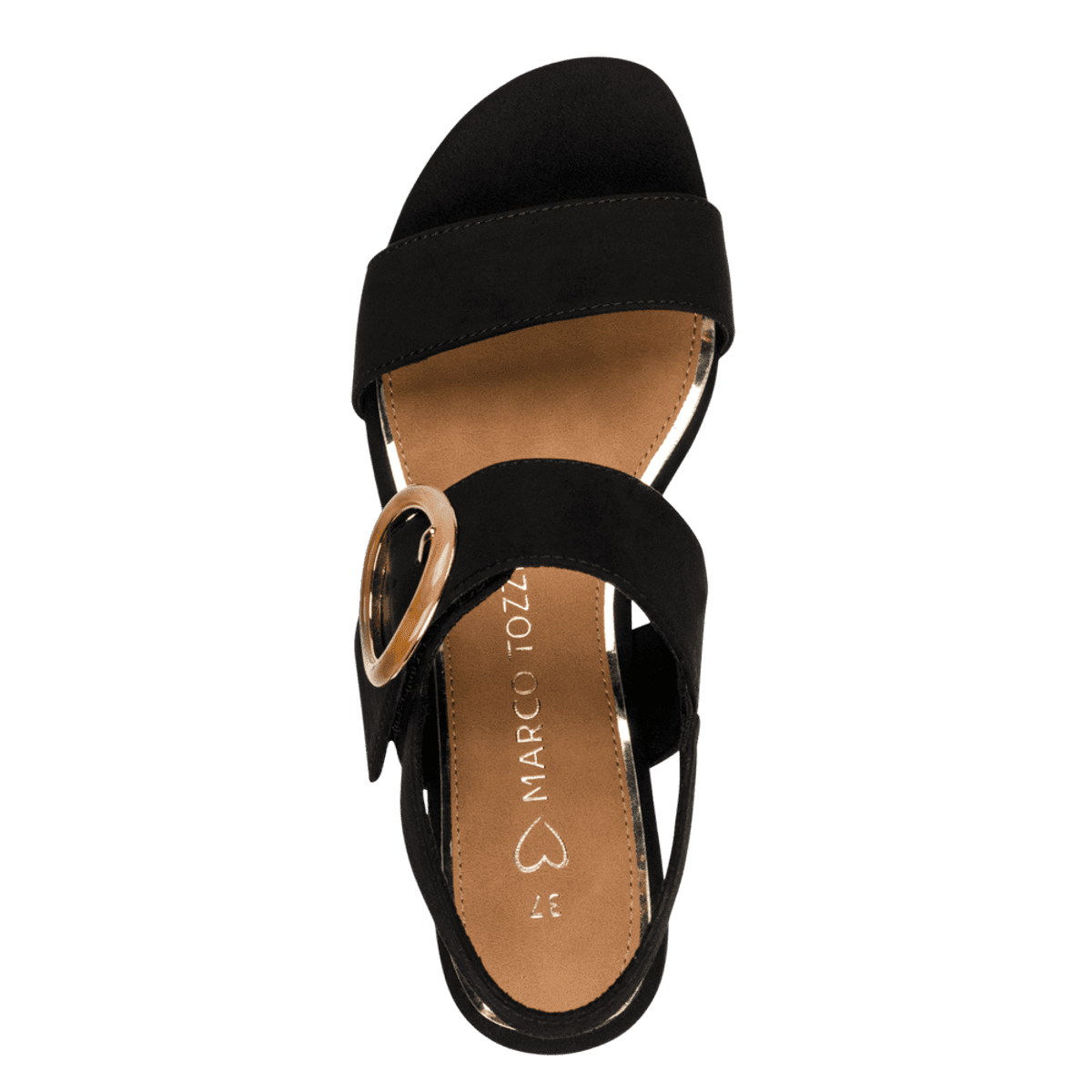 SANDALETT M/SPENNE - SORT