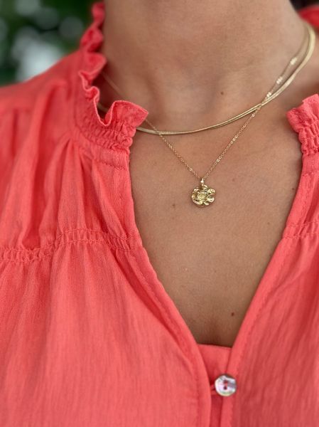 Hovedbilde ALLY ERMLØS BLUSE - CORAL