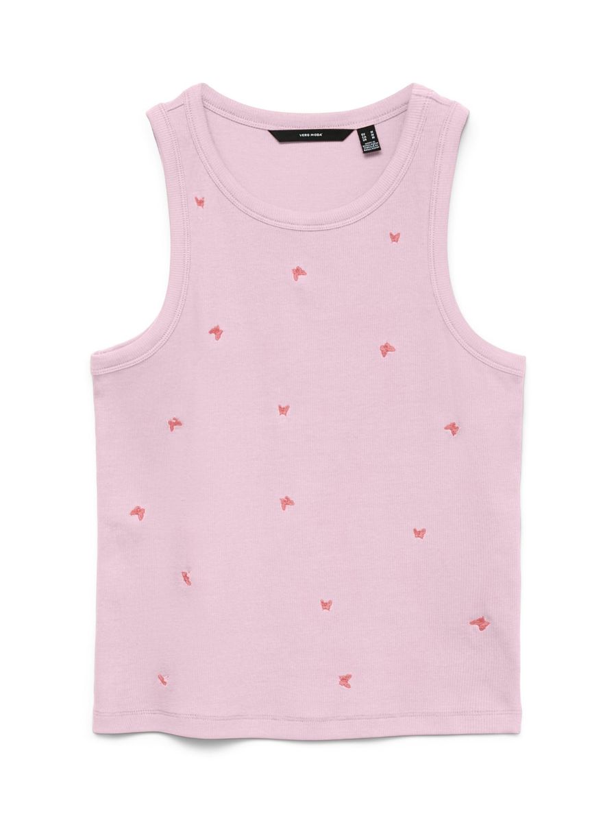 NAJA TANK TOPP - ROSA M/BUTTERFLY