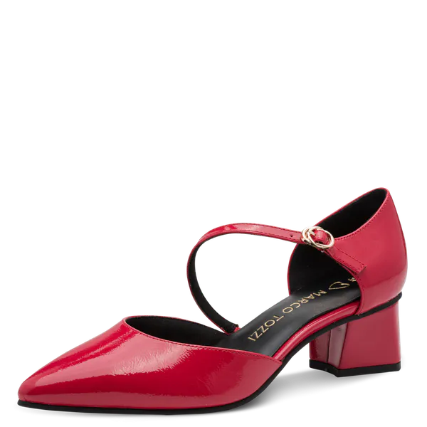 Hovedbilde PUMPS M/REIM GLOSSY - RØD