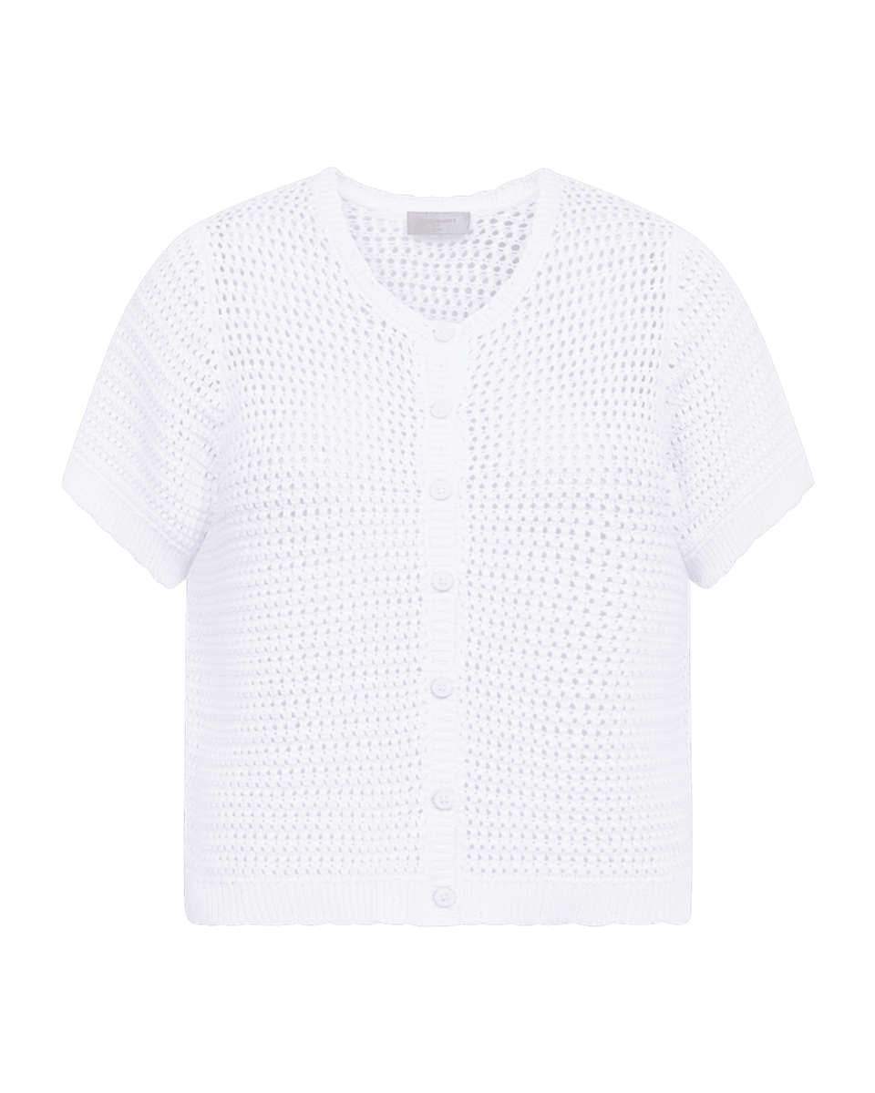 TOTA CARDIGAN - HVIT