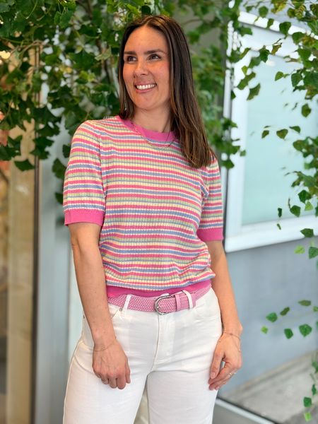 Hovedbilde DIANA GENSER M/STRIPER - CERISE MIX