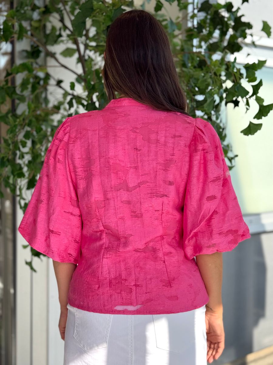 AGGA BLUSE - CERISE