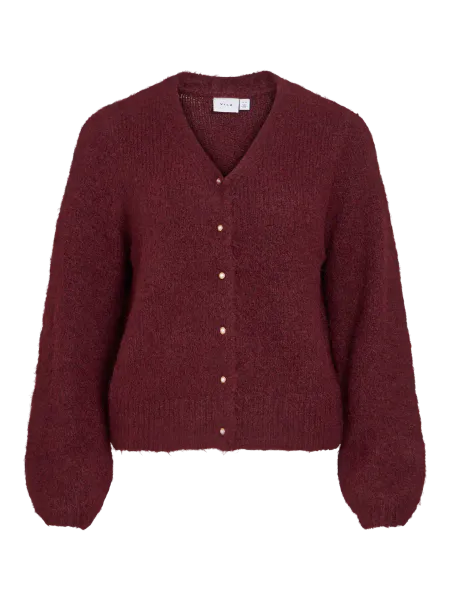 Hovedbilde MARLEY V-HALS CARDIGAN - PLOMME
