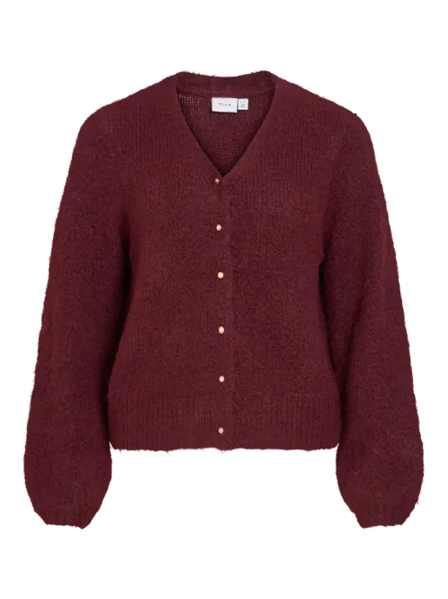 Hovedbilde MARLEY V-HALS CARDIGAN - PLOMME