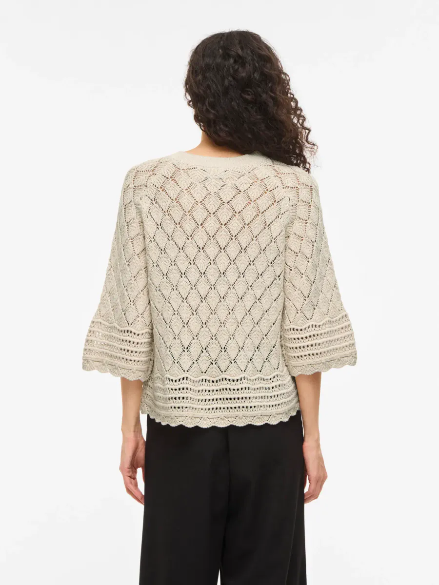 EVIE KNIT TOPP - CREAM