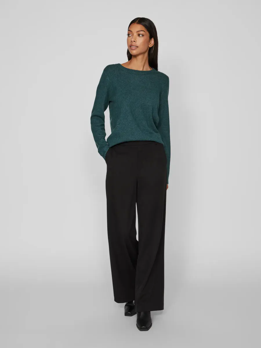 VIRIL GENSER O-NECK - SMARAGDGRØNN
