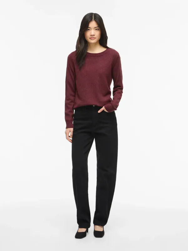 VIRIL GENSER O-NECK - PLOMME