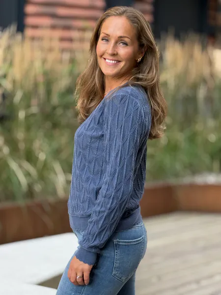 Hovedbilde DODO GENSER V-HALS - VINTAGE BLUE