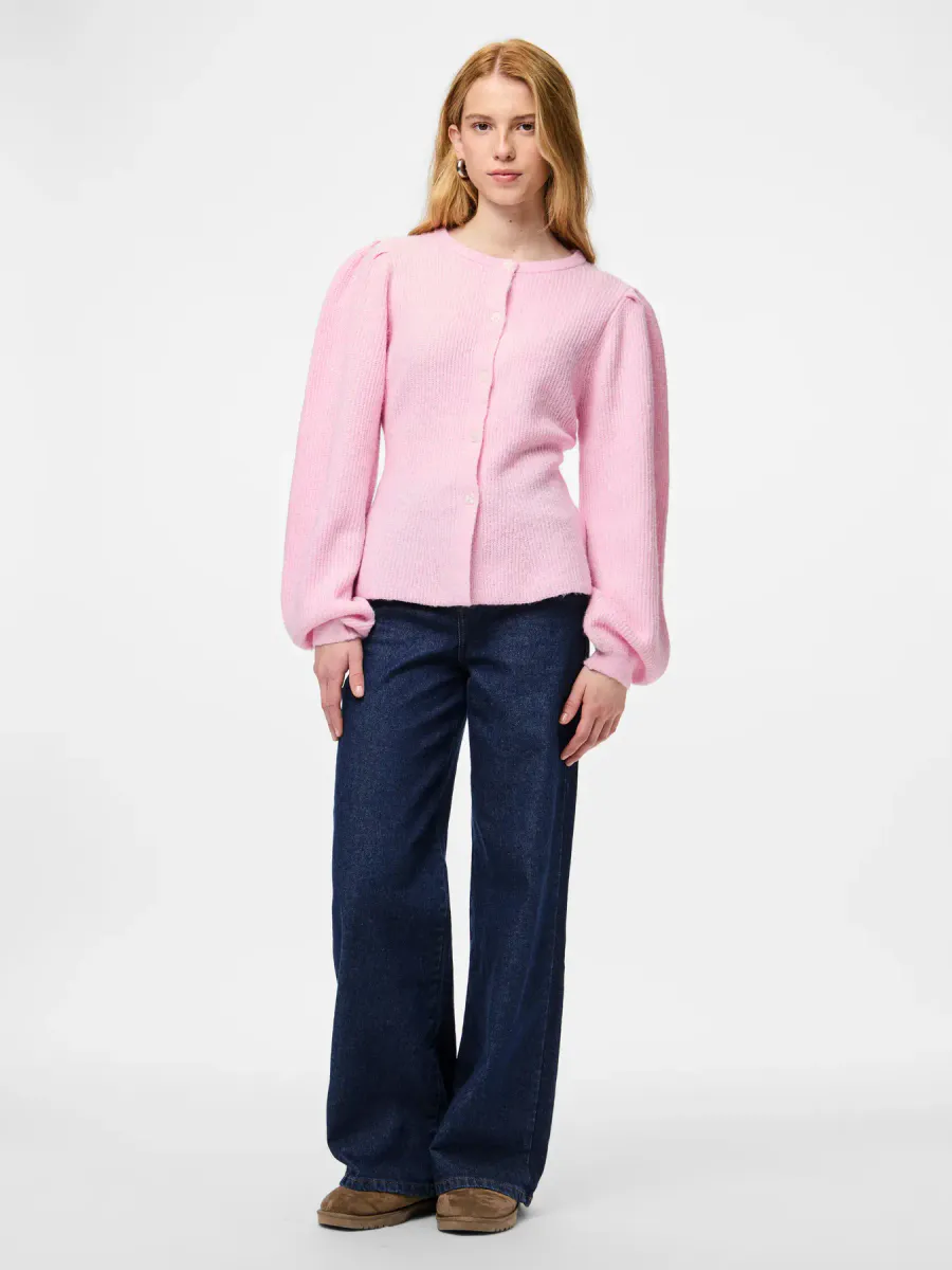 SILLY CARDIGAN M/PUFFERM - ROSA