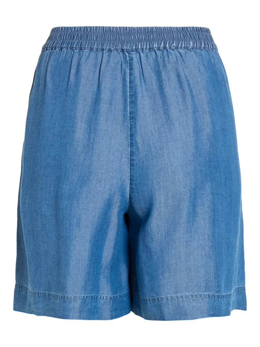 TEVIRA TENCEL SHORTS - MEDIUM BLÅ