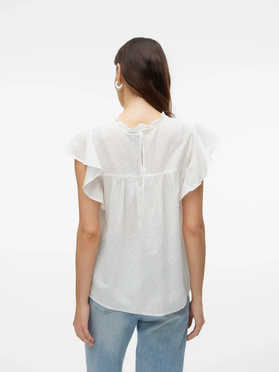 TRINE BLUSE / TOPP - OFFWHITE