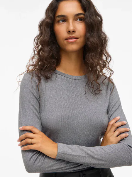 Hovedbilde CATREA TOPP M/SHIMMER - GRÅ MELERT