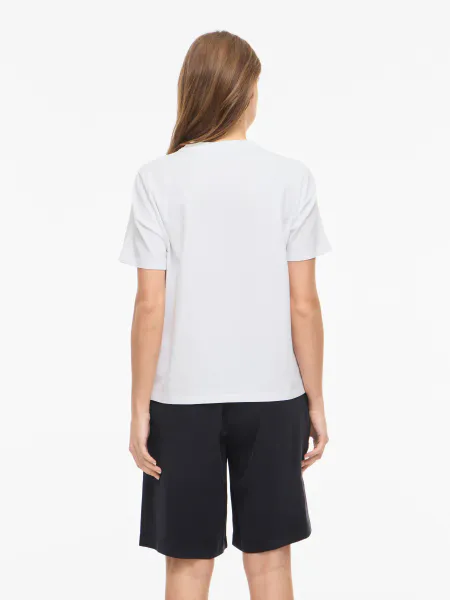 Hovedbilde NORA T-SHIRT - HVIT M/ORANGE