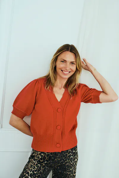 Hovedbilde ALPI CARDIGAN - DYP RØD