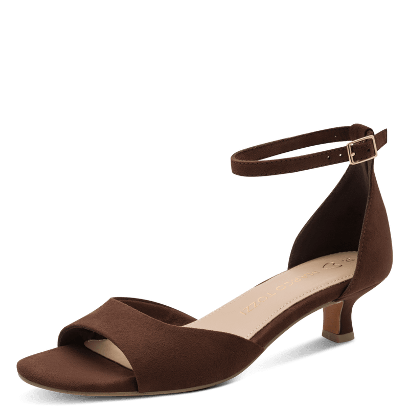 SANDALETT M/SNERTEN HÆL - BRUN