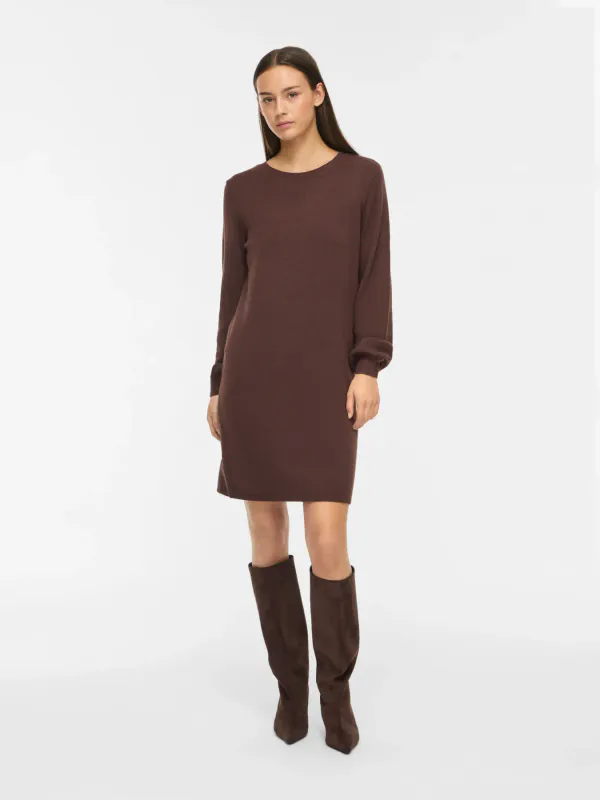 VIRIL KNIT KJOLE - BRUN