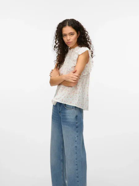 Hovedbilde TRINE BLUSE / TOPP - ROSA BLOMSTER