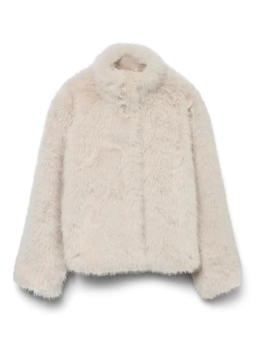 Hovedbilde MONROE FAKE FUR JAKKE - CREAM