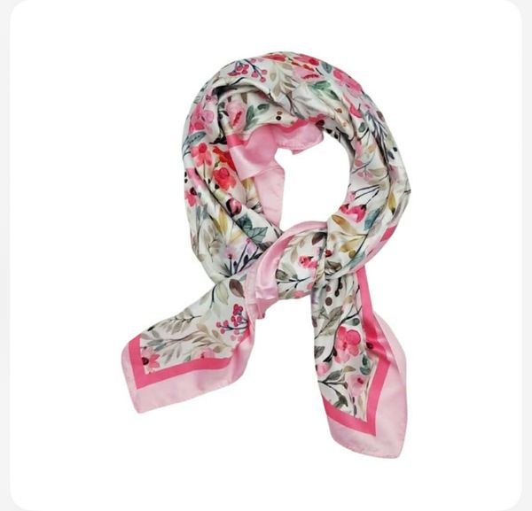 Hovedbilde SKJERF SILKELOOK - ROSA BLOMSTER