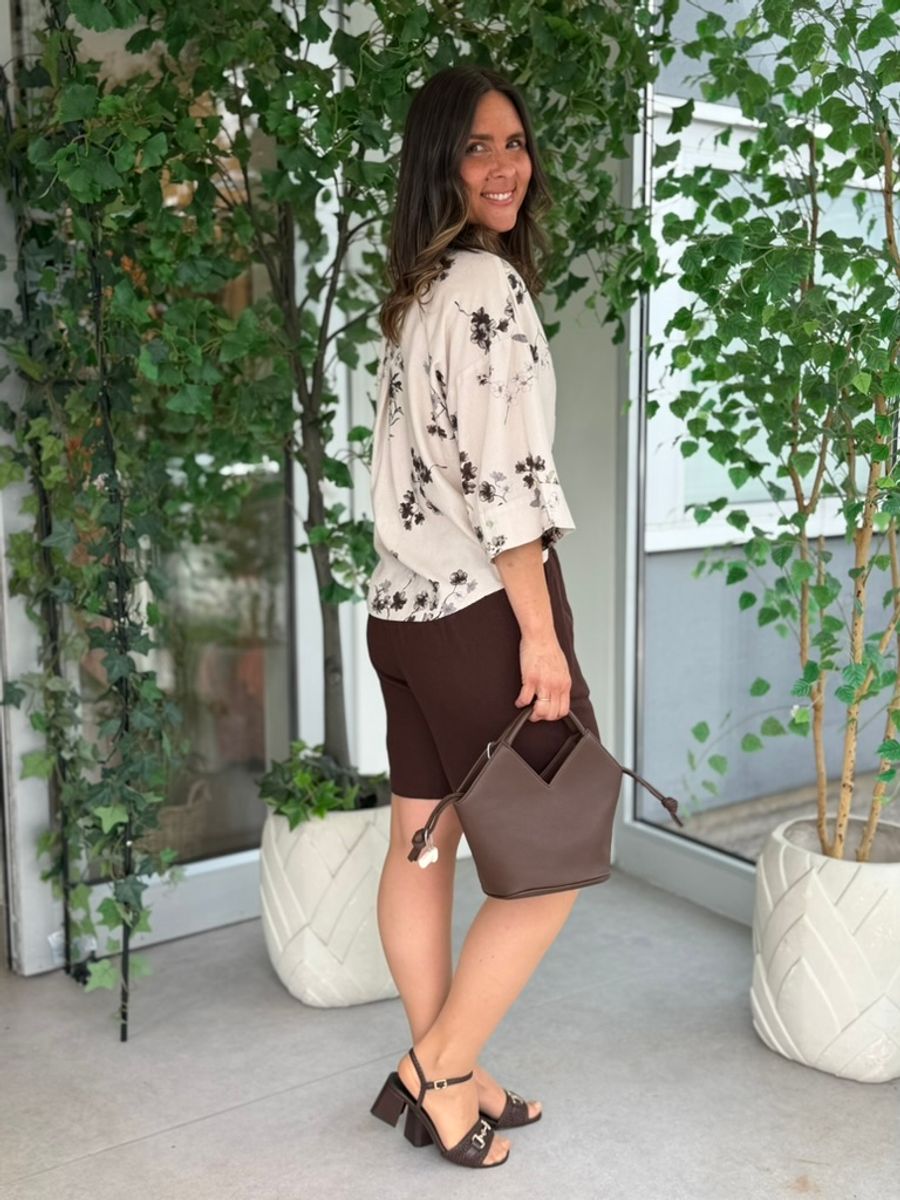 LAVA SHORTS M/STRIKK - BRUN