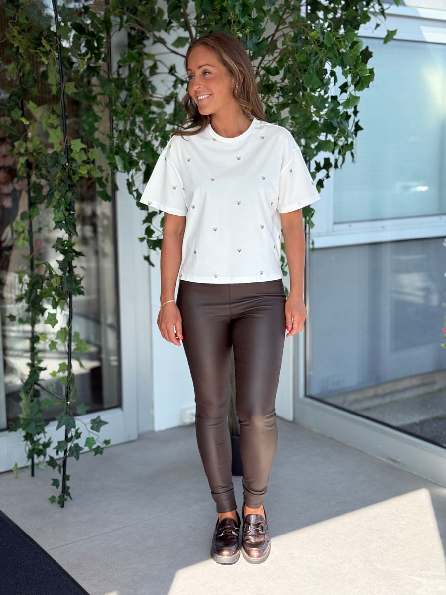 SHANTAL BUKSE COATED - BRUN