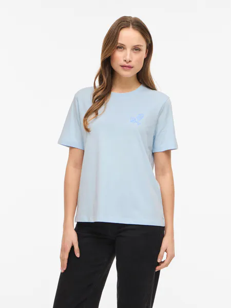 Hovedbilde SYBILLA T-SHIRT - LYSBLÅ