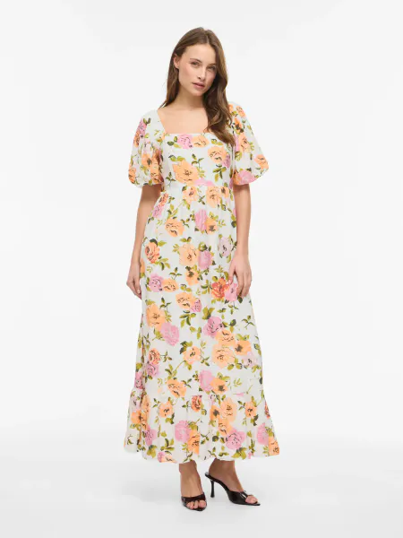 Hovedbilde FLOLA KJOLE - OFFWHITE M/ FLOWERS