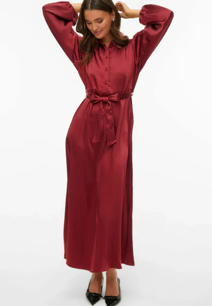 Hovedbilde BEA SATENG KJOLE  - BURGUNDER