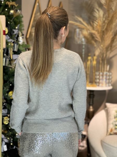 Hovedbilde PEARL CARDIGAN - TAUPE MELANGE