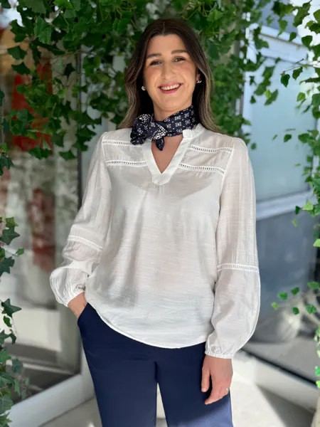 Hovedbilde ANTINA BLUSE - OFFWHITE