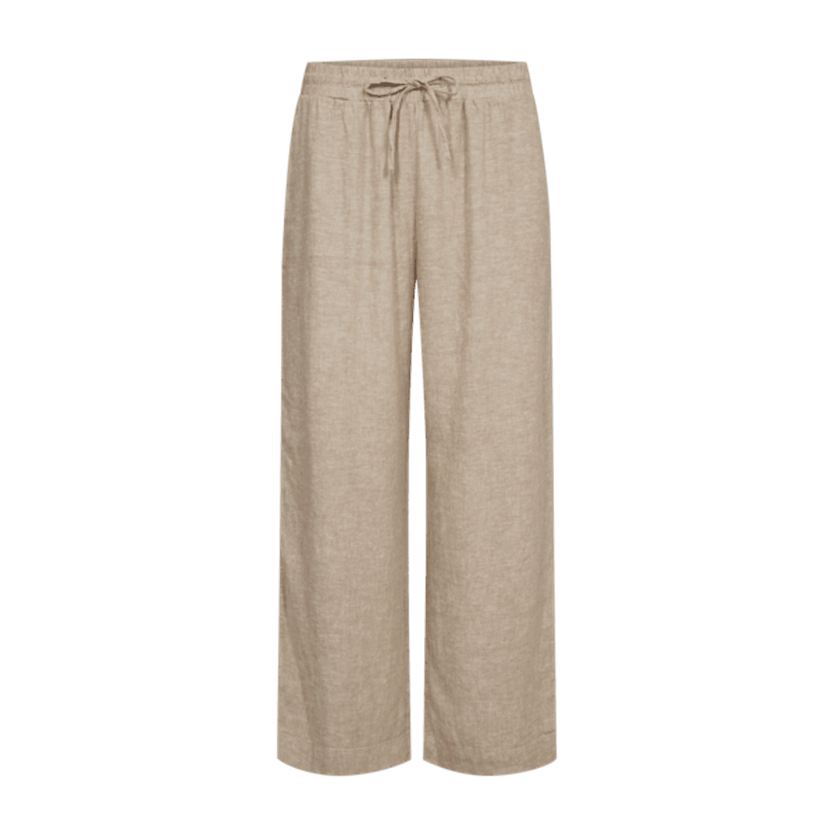 LAVA LIN/VISCOSE BUKSE ANKEL - SAND MELANGE