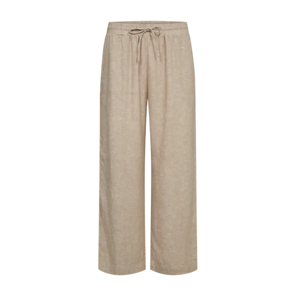 Hovedbilde LAVA LIN/VISCOSE BUKSE ANKEL - SAND MELANGE