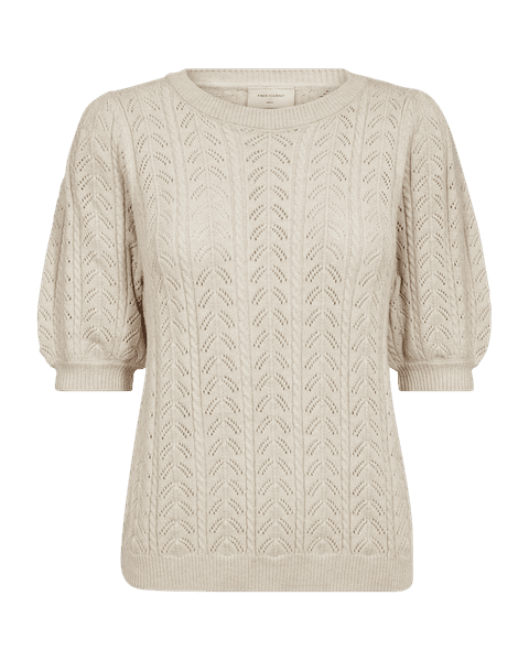 Hovedbilde CLARRY GENSER RUND HALS - SAND