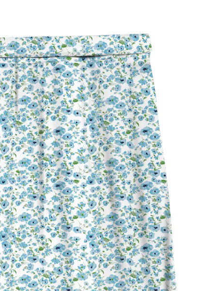Hovedbilde ALBA SKJØRT FLOWER - LYSBLÅ