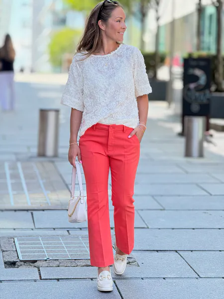 Hovedbilde ISADORA ANKLE BUKSE BOOTCUT - CORAL