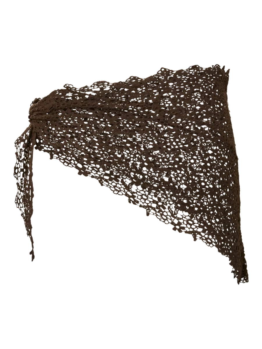 KASMIN TRIANGLE SCARF - BRUN